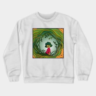 The Japanese introvert masked girl 2 - Yabisan vector art - Crewneck Sweatshirt